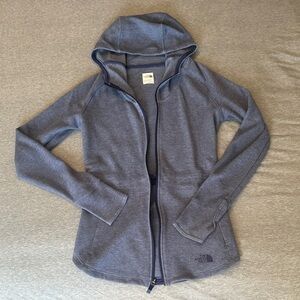 Women's North Face Heather Blue Knit Jacket